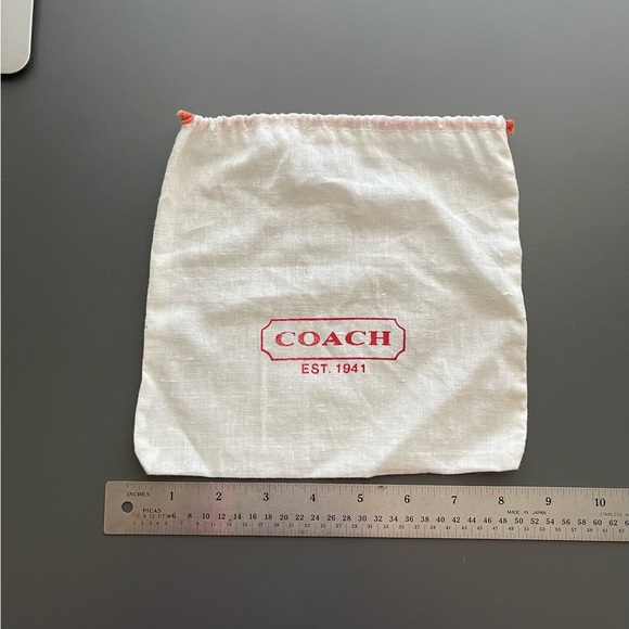 Vintage Coach Drawstring Bag 8” - Picture 3 of 4